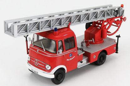 Edicola Mercedes benz Lp319 Truck Scala Ladder Truck Nemecko 1962 1:43 červená biela