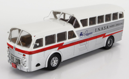 Edicola Pegaso Z-403 Monoscocca Bus E.n.a.s.a. Madrid-barcellona 1951 1:43 Strieborná biela červená