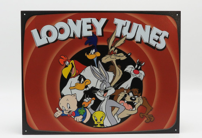 Edicola Príslušenstvo Kovový tanier - Looney Tunes Family 1:1 Red Brown