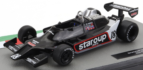 Edicola Shadow F1 Dn9 N 18 Sezóna 1979 Elio De Angelis 1:43 čierna strieborná