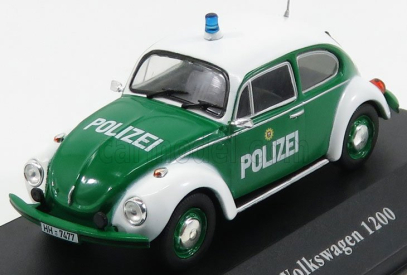 Edicola Volkswagen Beetle 1200 Polizei 1977 1:43 zelená biela