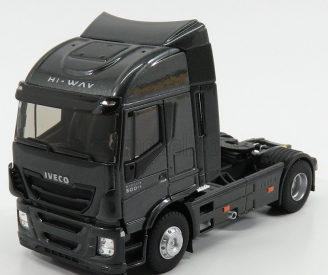 Eligor Iveco fiat Stralis 500 Euro 6 Hi-way Tractor 2-assi 2016 - Exkluzívny model auta 1:43 Grey Met