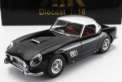 Ferrari 250gt California Spider v mierke kk s pevnou strechou 1960 1:18 čierna