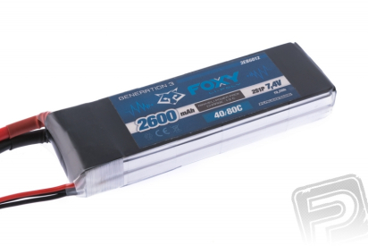 FOXY G3 – Li-Po 2600mAh/7,4V 40/80C 19,2Wh