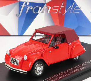 Franstyle Citroen 2cv Cabriolet uzavretý 1954 1:43 2 tóny červená