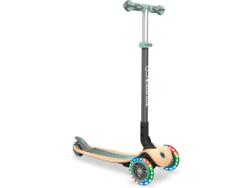 Globber - Scooter Primo Skladacie drevené svetlá modro-zelené