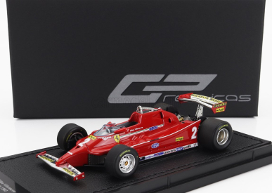 Gp-repliky Ferrari F1 126c N 2 Qualifyng Monza Gp Taliansko 1980 Gilles Villeneuve 1:43 Červená