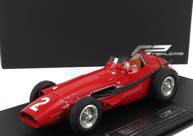 Gp-repliky Maserati F1 250f N 2 Winner French Gp Juan Manuel Fangio 1957 World Champion - Con Vetrina - With Showcase 1:18 Red