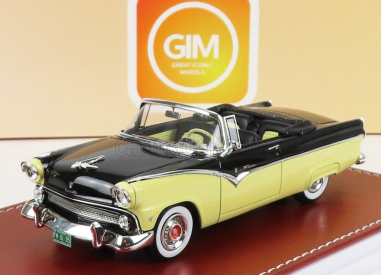 Great-iconic-models Ford usa Fairlane Sunliner Cabriolet 1955 1:43 Goldenrod Black