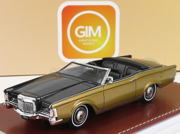 Great-iconic-models Lincoln Continental Mark Iii Cabrio 1971 1:43 Čierna zlatá