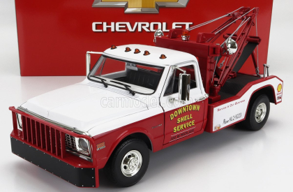 Greenlight Chevrolet C-30 Truck 1972 - Carro Attrezzi - Wrecker Road Service 1:18 červená biela