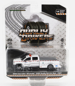 Greenlight Chevrolet Silverado 3500 Pick-up Service Bed Florida 2018 1:64 Biela