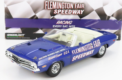 Greenlight Dodge Challenger Cabriolet Open Official Pace Car Flemington Fair Speedway 1971 1:18 Purple