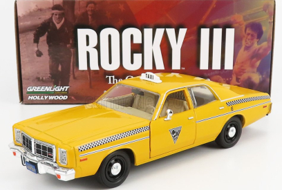 Greenlight Dodge Monaco Taxi City Cab Co 1978 - Rocky Iii Movie 1:24 Žltá