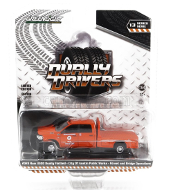 Greenlight Dodge Ram 3500 Double Cabine Pick-up Austin Public Works Texas 2023 1:64 Orange