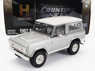 Greenlight Ford usa Bronco 1967 - Počítanie áut 1:24 strieborná