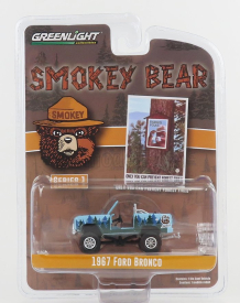 Greenlight Ford usa Bronco 1967 - Smokey Bear 1:64 Svetlo modrozelená