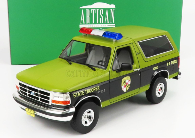 Greenlight Ford usa Bronco Maryland State Police 1996 1:18 zelená čierna