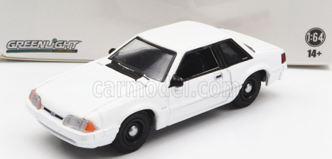 Greenlight Ford usa Mustang Ssp Police 1987 1:64 biely