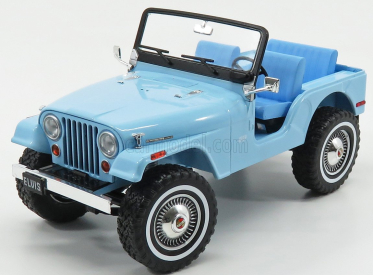 Greenlight Jeep Cj-5 1963 - Osobný automobil Elvisa Presleyho 1:18 Svetlo modrá