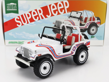 Greenlight Jeep Cj-5 Super Jeep 1973 1:18 biely