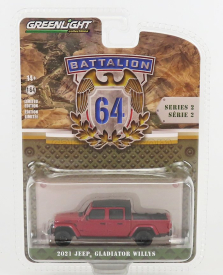 Greenlight Jeep Gladiator Willys Pick-up 2021 1:64 červený