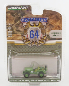 Greenlight Jeep Willys Mb Us Army 1942 1:64 Vojenská zelená