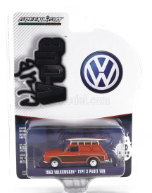 Greenlight Volkswagen Type 3 Panel Van 1963 1:64 Oranžová