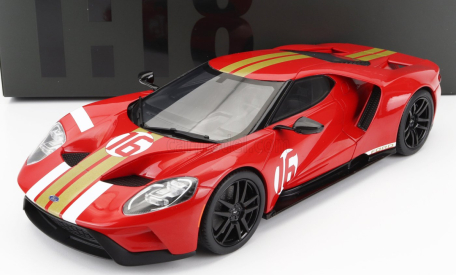 Gt-spirit Ford usa Gt Heritage Edition N 16 Alan Mann 2022 1:18 Červená zlatá