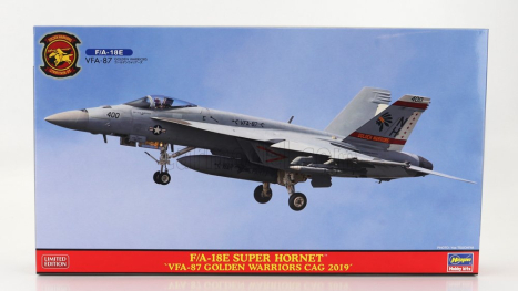 Hasegawa Grumman F/a-18e Super Hornet Vfa-87 Golden Warriors Cag Lietadlo vojenské 2019 1:72 /