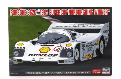 Hasegawa Porsche 962c Dunlop N 17 Winner Supercup Nurburgring 1987 H.j.stuck 1:24 /