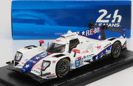 Iskra-model Oreca Gibson 07 Gk428 4.2l V8 Team Dragonspeed Usa N 21 24h Le Mans 2021 H.hedman - B.hanley - J.p.montoya 1:43 Biela Svetlo Modrá