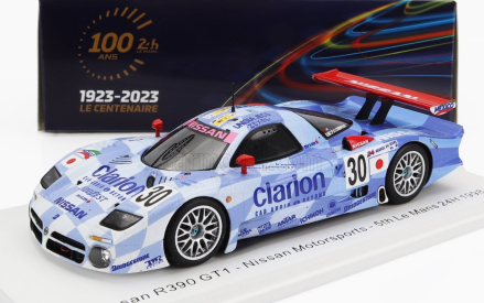 Iskrový model Nissan R390 Gt1 3.5l Turbo Team Nissan Motorsport N 30 24h Le Mans 1998 M.krumm - J.nielsen - F.lagorce 1:43 Light Blue White