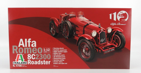 Italeri Alfa romeo 8c 2300 1931 1:12 červená