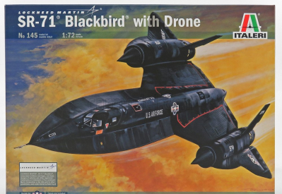 Italeri Lockheed martin Sr-71 Blackbird s dronom 1968 1:72 /