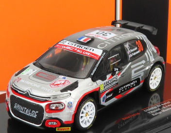 Ixo-models Citroen C3 Rally2 N 30 Rally Montecarlo 2021 Y.rossel - B.fulcrand 1:43 sivá strieborná čierna