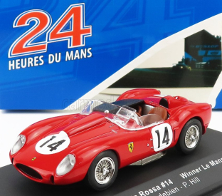 Ixo-models Ferrari 250 Tr Testarossa 3.0l V12 Team Scuderia Ferrari N 14 Winner 24h Le Mans 1958 O.gendebien - P.hill 1:43 Red