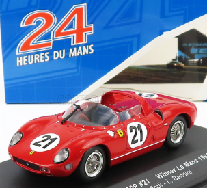 Ixo-models Ferrari 250p Spider 3.0l V12 Team Ferrari Spa Sefac N 21 Winner 24h Le Mans 1963 L.scarfiotti - L.bandini 1:43 Červená