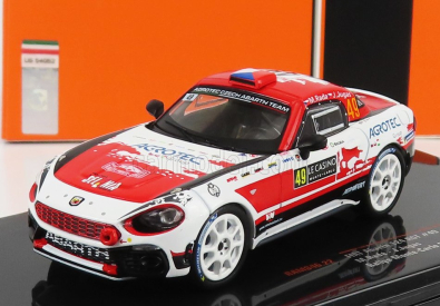 Ixo-models Fiat 124 Abarth Rgt N 49 Rally Montecarlo 2022 M.rada - J.jugas 1:43 Biela červená