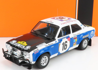 Ixo-models Ford england Escort Mki Rs 1600 (nočná verzia) N 16 Rally Safari 1973 T.makinen - H.liddon 1:18 Biela Modrá Čierna