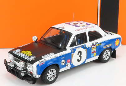 Ixo-models Ford england Escort Mki Rs 1600 (nočná verzia) N 3 Rally Safari 1973 V.preston - B.smith 1:18 Biela Modrá Čierna