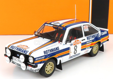 Ixo-models Ford england Escort Mkii Rs 1800 Team Rothmans N 8 3rd Rally Sanremo 1980 H.mikkola - A.hertz 1:24 Biela Modrá Žltá