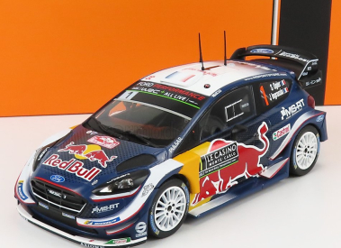 Ixo-models Ford england Fiesta Wrc Red Bull N 1 Winner Rally Montecarlo 2018 S.ogier - J.ingrassia 1:24 Modrá žltá červená