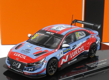 Ixo-models Hyundai Elantra N Tcr Team Lukoil N 3 Wtcr Portugalsko 2021 G.tarquini 1:43 Svetlo modrá červená