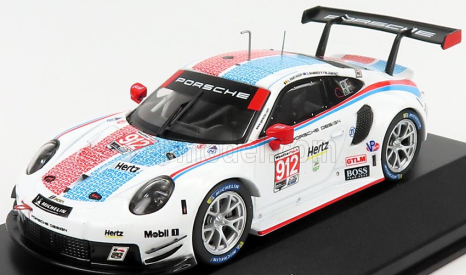 Ixo-models Porsche 911 991 Rsr Porsche Gt Team N 912 3rd Gtlm Class 24h Daytona 2019 Bamber - Jaminet - Vanthoor 1:43 Biela