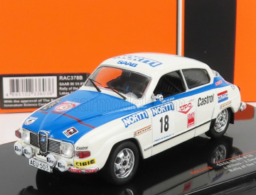 Ixo-models Saab 96 V4 N 18 Rally 1000 Lakes 1976 J.vilkas - J.soini 1:43 Biela Modrá