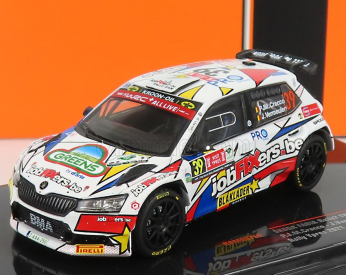 Ixo-models Škoda Fabia Rally2 Evo N 39 Rally Ypres 2021 P.j.cracco - J.vermeulen 1:43 Biela červená modrá