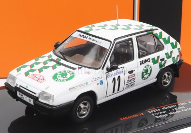 Ixo-models Škoda Favorit 136l Team Škoda Motorsport N 11 Rally Montecarlo 1993 E.triner - J.klima 1:43 Bielozelená