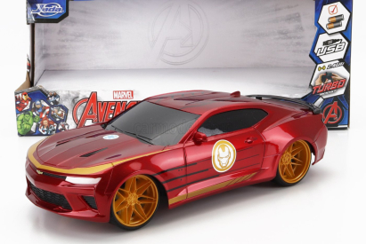 Jada Chevrolet Camaro Coupe 2016 - Iron Man 1:16 Červená zlatá