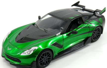 Jada Chevrolet Corvette C7 Coupe Stingray 2014 - Crosshairs Transformers V L'ultimo Cavaliere - film 2017 1:24 Zelená s čiernou